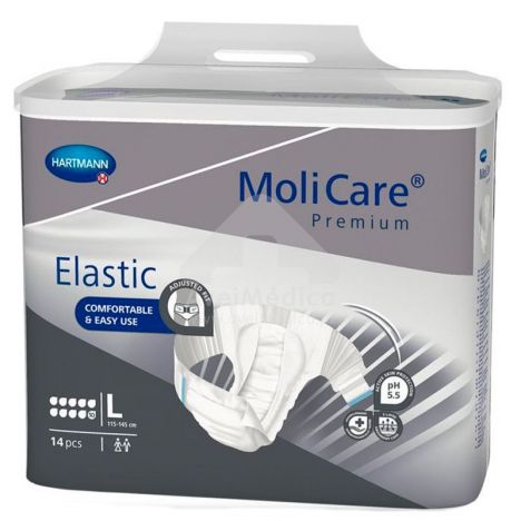 Fraldas incontinência Molicare Premium Elastic T. L