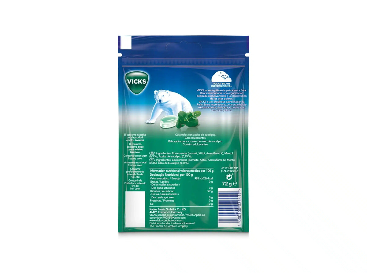 Vicks rebuçados dupla ação 20x72g