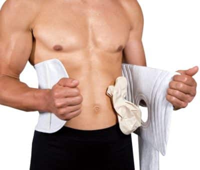 Faixa para colostomia