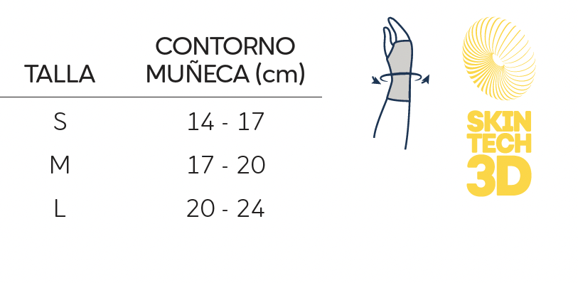 Punho elástico aqtivo sport tipo luva