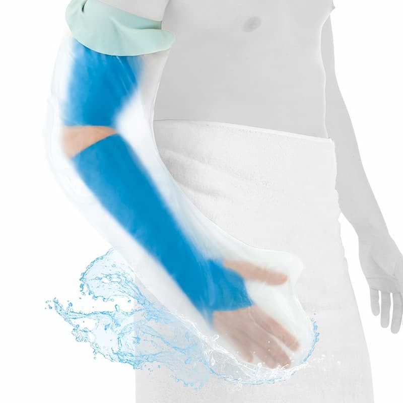 Protetor impermeável para gesso de braço longo adulto