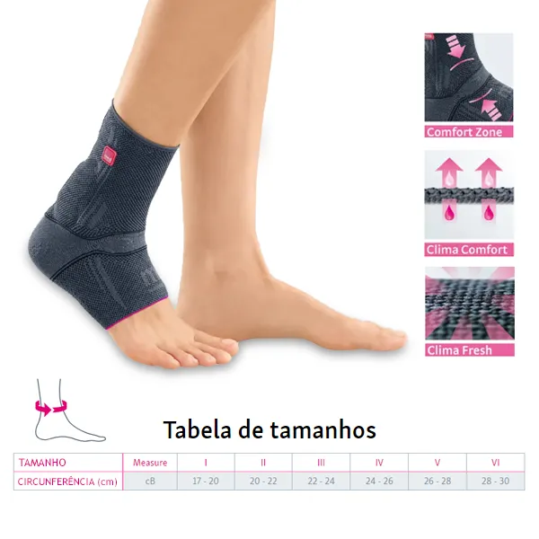 Pé elástico com almofadas tendão de aquiles
