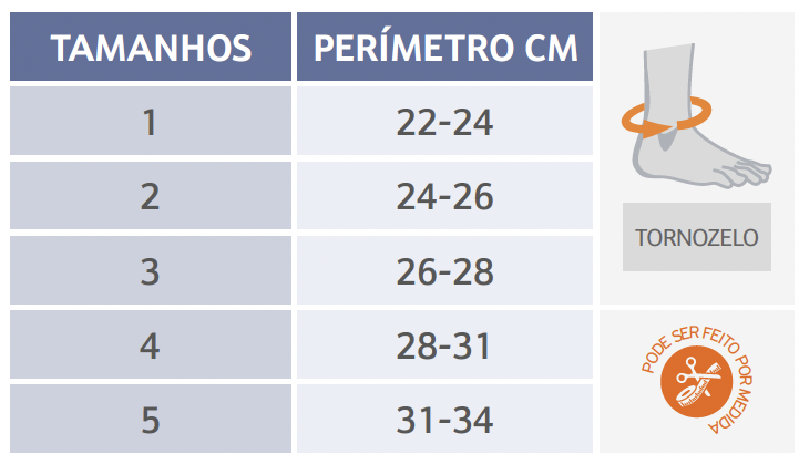Ortótese para o tornozelo c/estabilizador