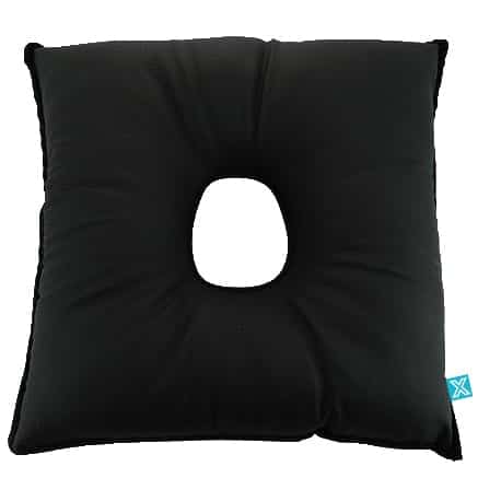Almofada/coxim quadrado com orifício