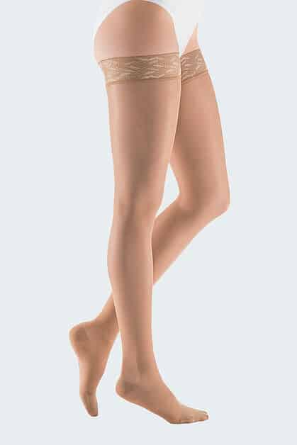 Meias Elásticas Medi Sheer & Soft AG Natural Biqueira Fechada