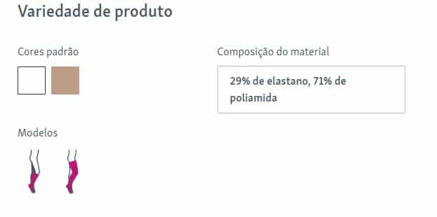 Meias Elásticas Medi Struva 35 AG Branco Banda Fixação