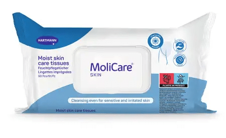 Toalhitas de limpeza molicare skin (emb 50 unid)