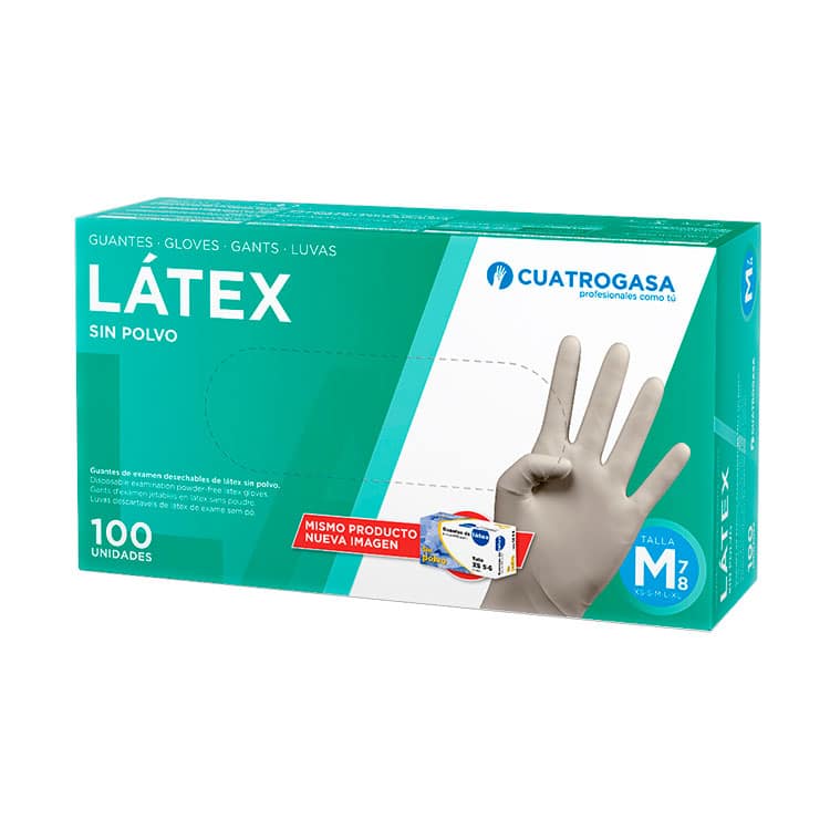 Luva latex sem pó