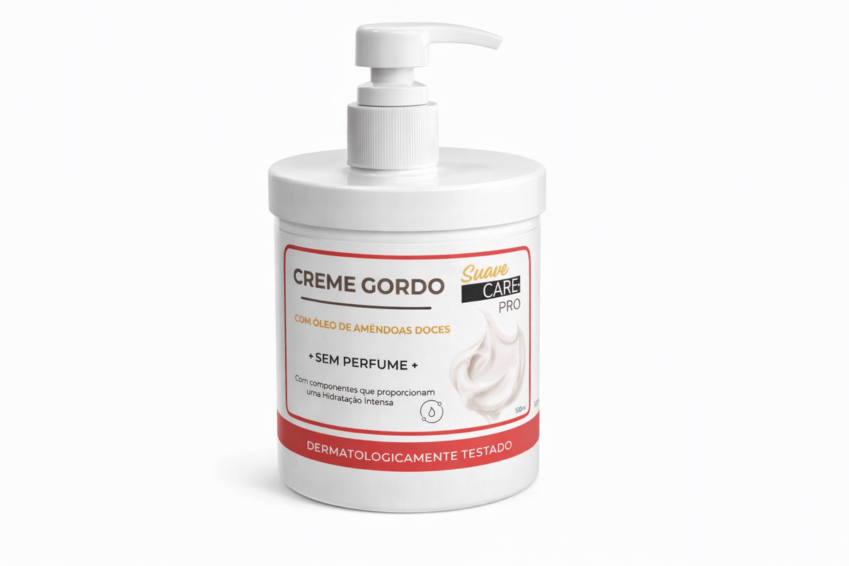 Creme gordo com óleo de amêndoas doces