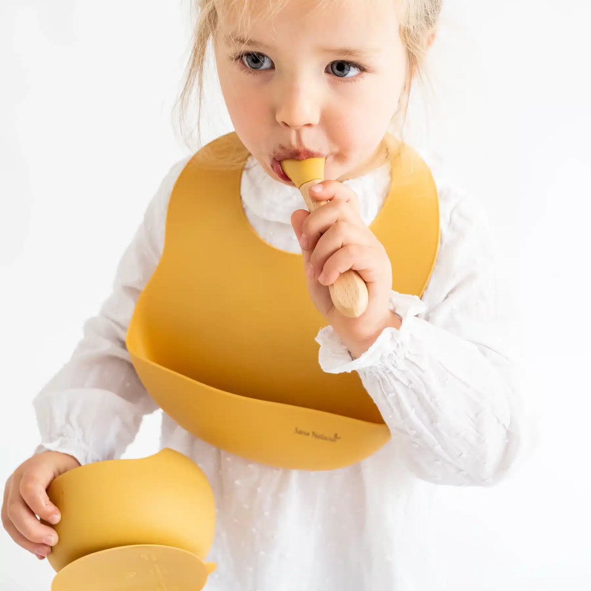 Saro conjunto de alimentação “nordic wave”  mustard
