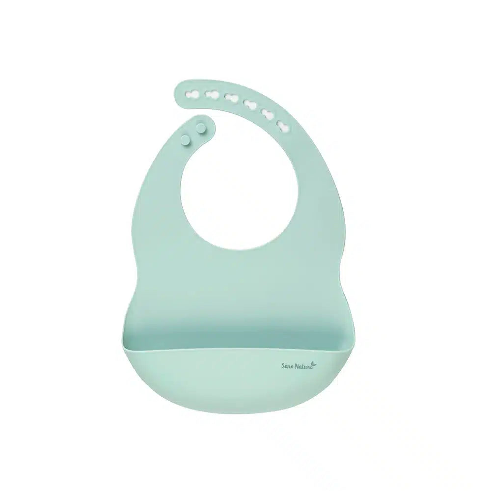 Saro babete de silicone hunter mint