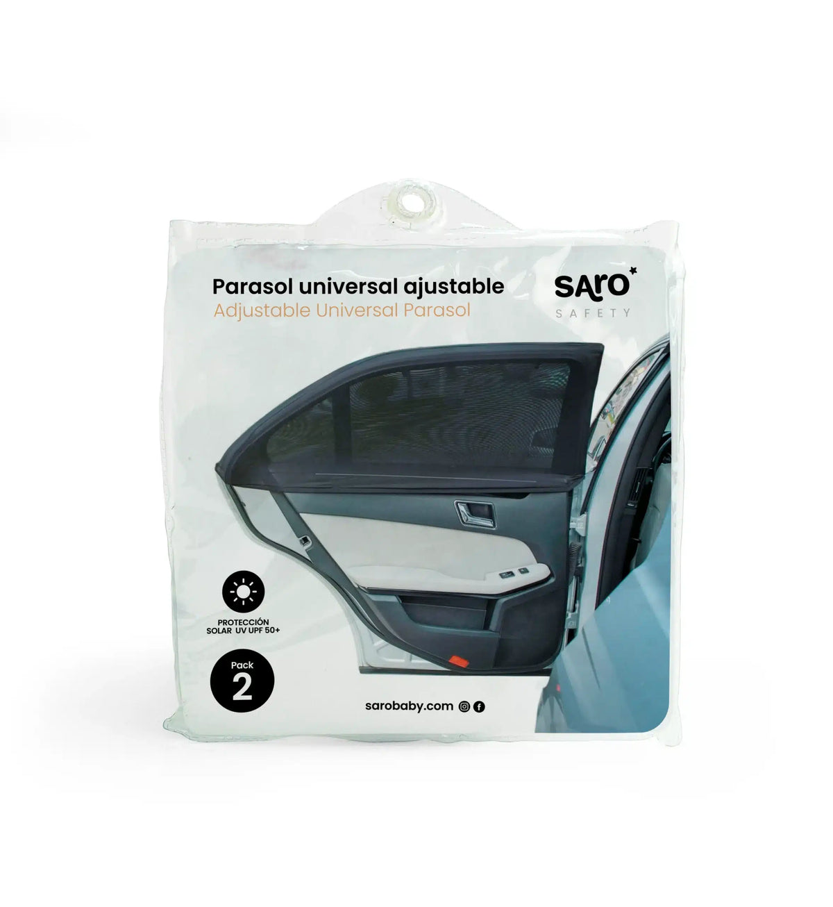 Saro guarda-sol universal ajustável para automóveis 2 unidades
