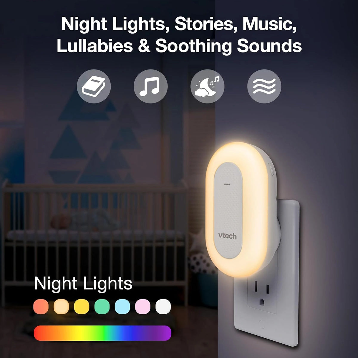 Saro treinador do sono luz noturna multicolorida e música