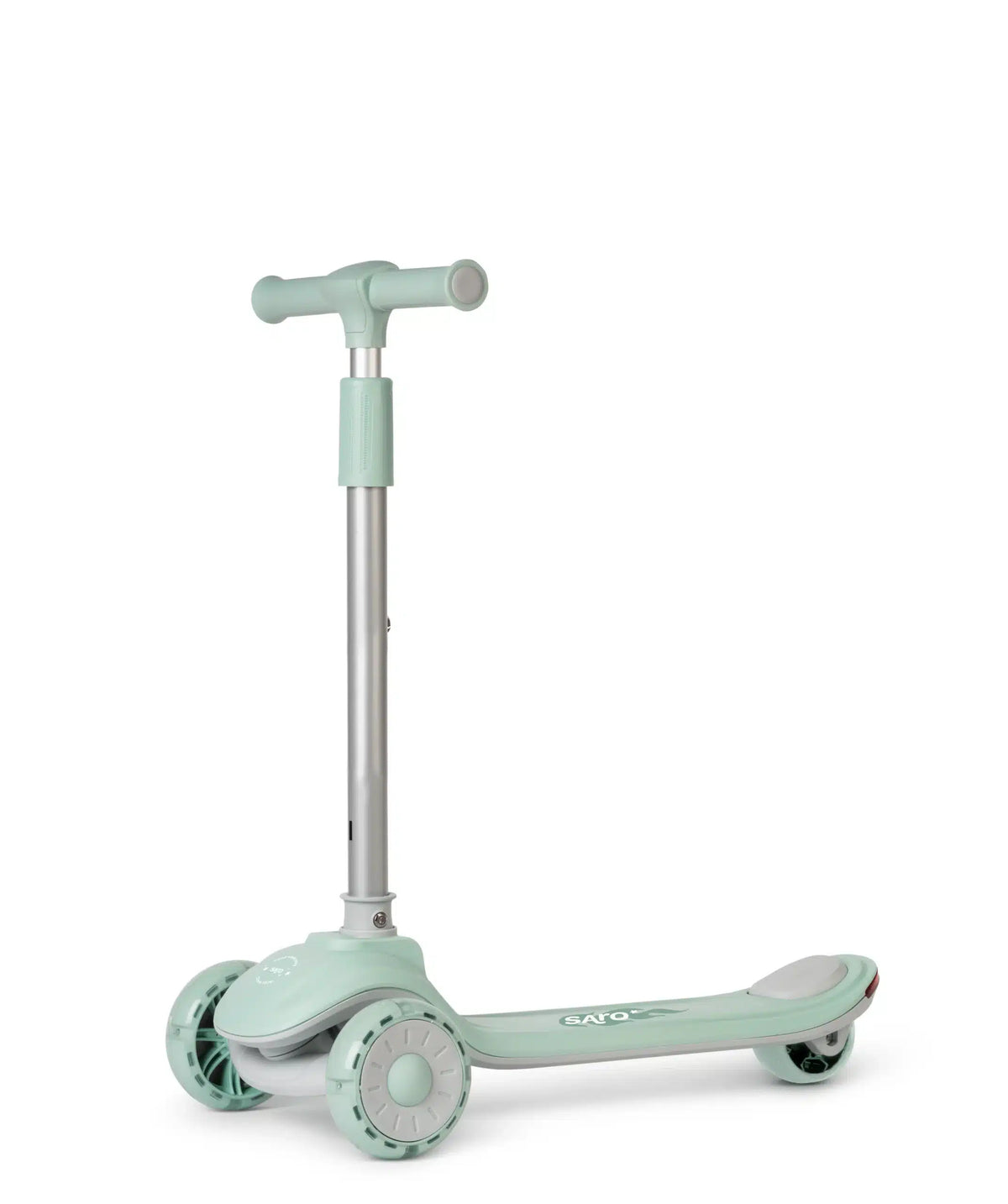 Saro trotinete evolutiva musical 2 em 1 “cool rider” mint + glacier gray