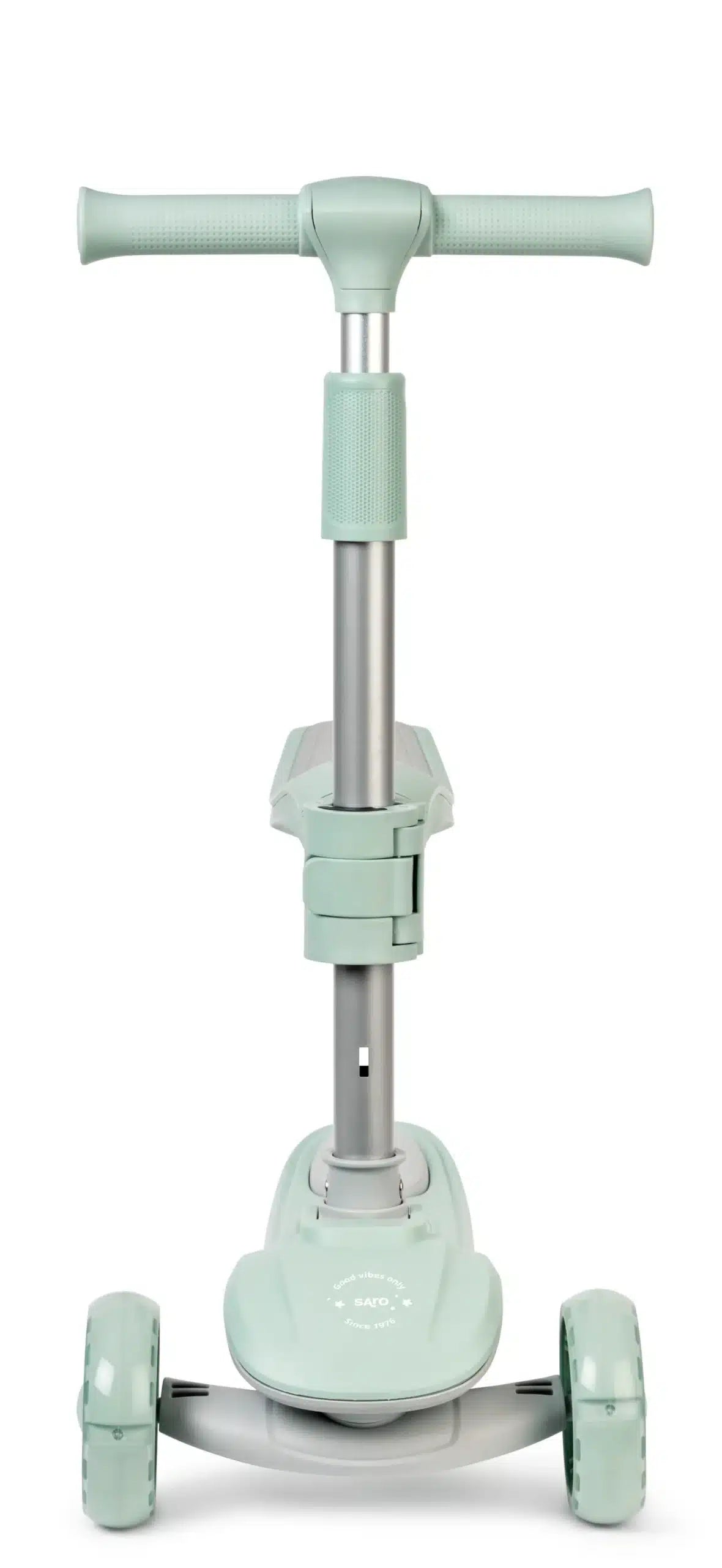 Saro trotinete evolutiva musical 2 em 1 “cool rider” mint + glacier gray