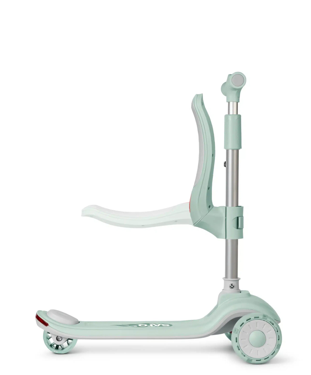 Saro trotinete evolutiva musical 2 em 1 “cool rider” mint + glacier gray