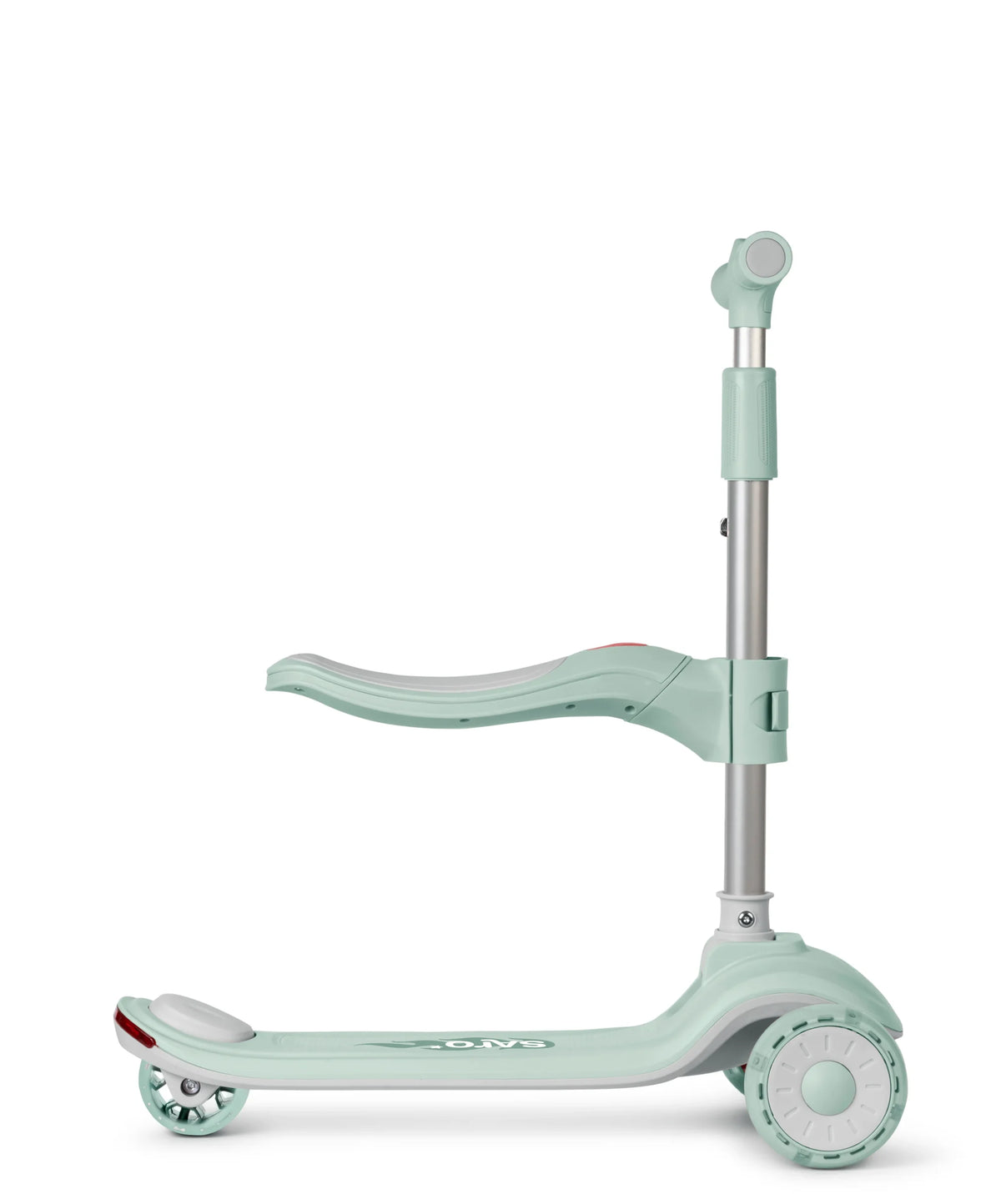 Saro trotinete evolutiva musical 2 em 1 “cool rider” mint + glacier gray