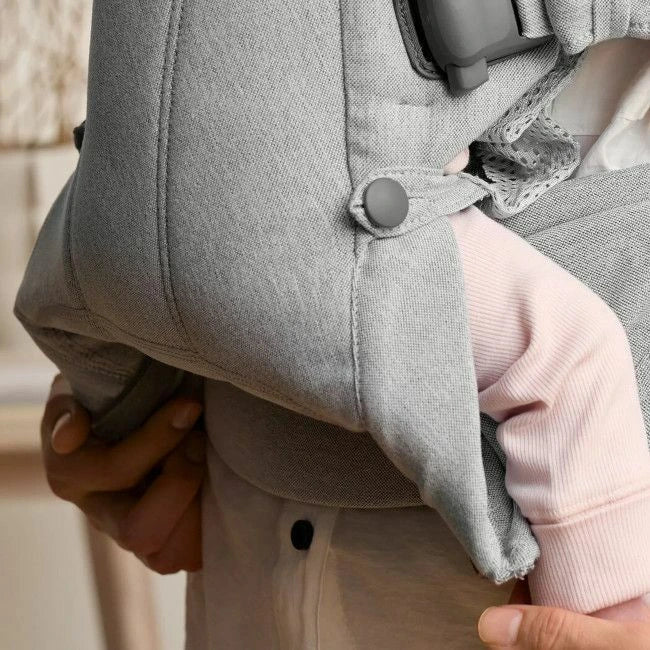 Babybjorn porta bebé / marsúpio harmony tecido woven melange cinza clar