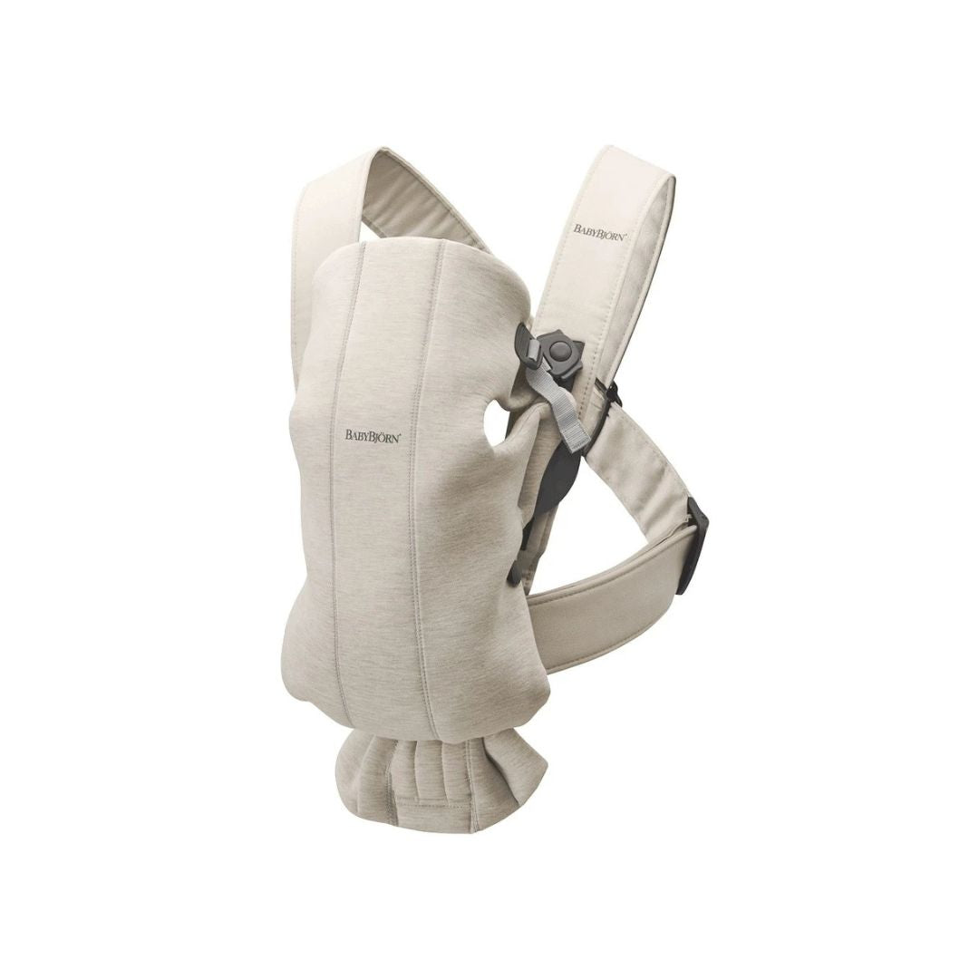Babybjorn porta bebé / marsúpio mini tecido 3d jersey bege claro