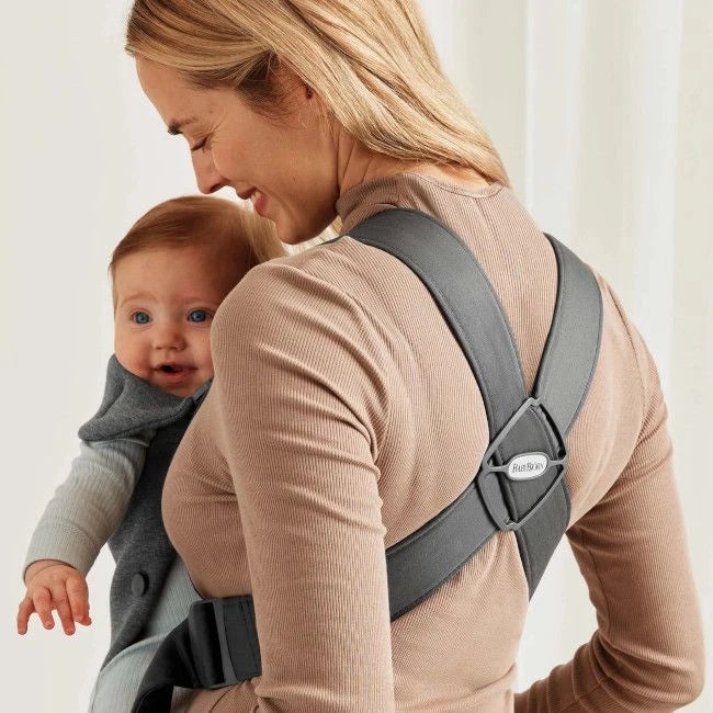 Babybjorn porta bebé / marsúpio mini tecido 3d jersey cinza escuro