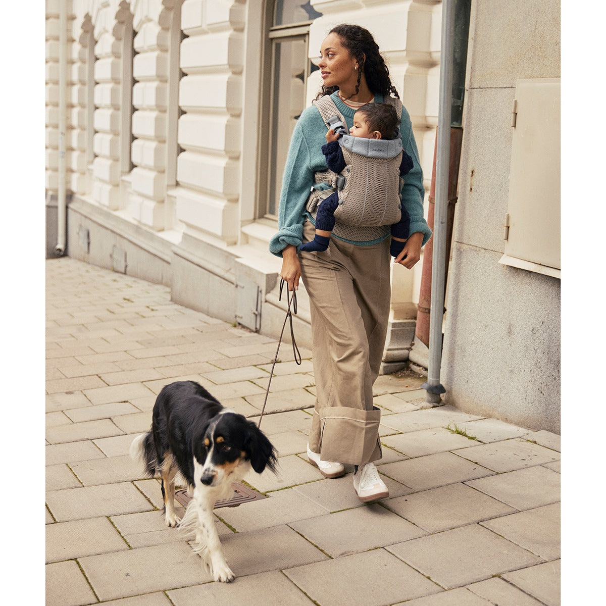 Babybjorn porta bebé/marsúpio harmony tecido 3d mesh bege acinzentado