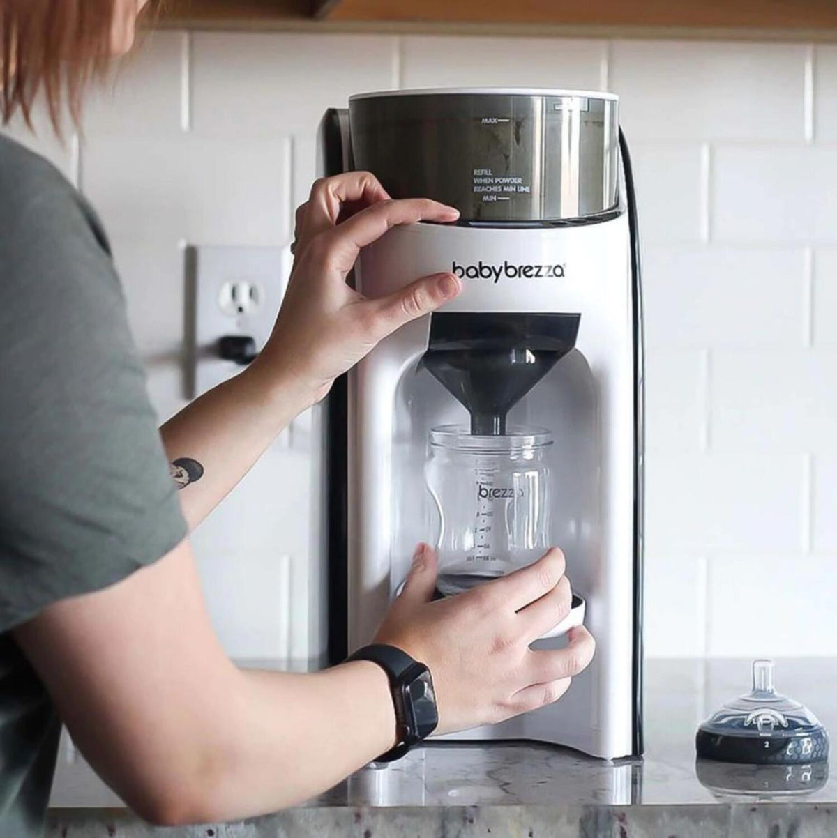 Babybrezza formula pro advanced preparador de biberões e dispensador de fórmula branco