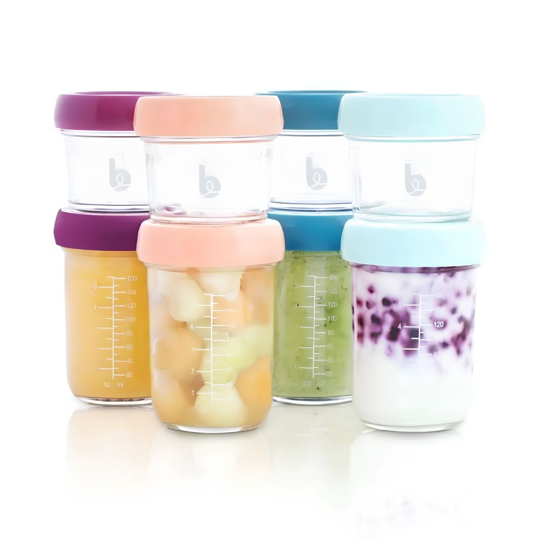 Babymoov babybols em vidro 4x100 ml + 4x220 ml com livro de receitas