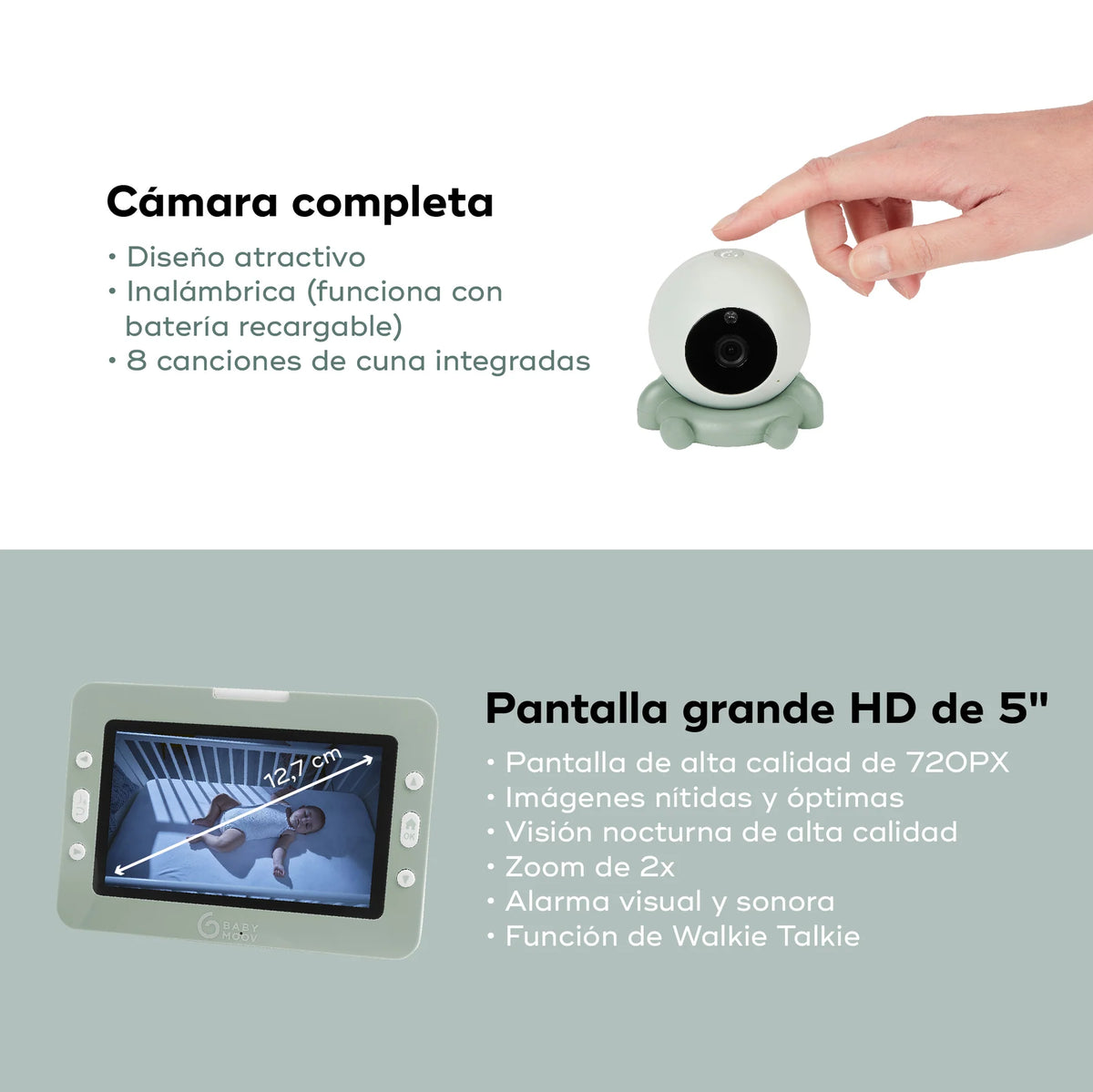 Babymoov câmara de vigilância yoo go+ hd