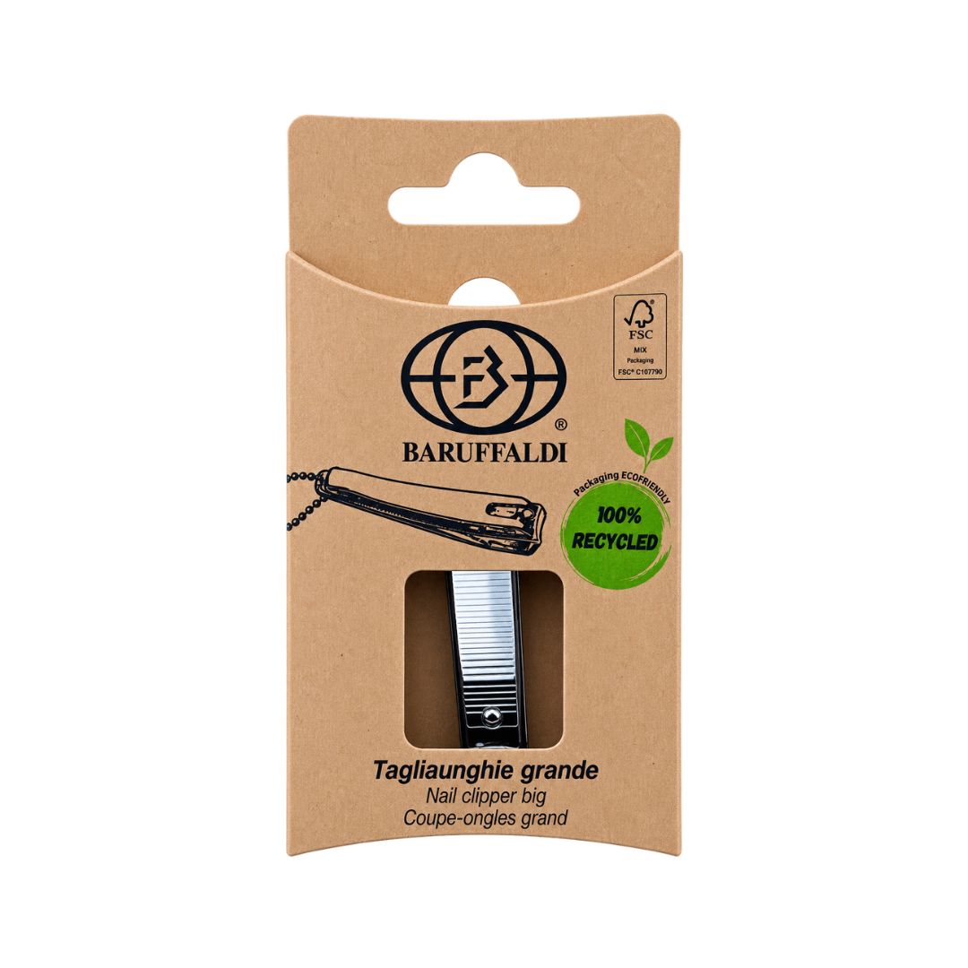 Baruffaldi corta unhas grande cromado 8 cm