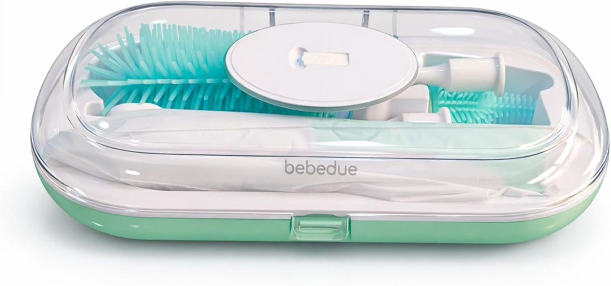 Bebédue medic babyswirl uv 4 em 1 – conjunto de limpeza para biberões, garrafas, tetinas e misturador