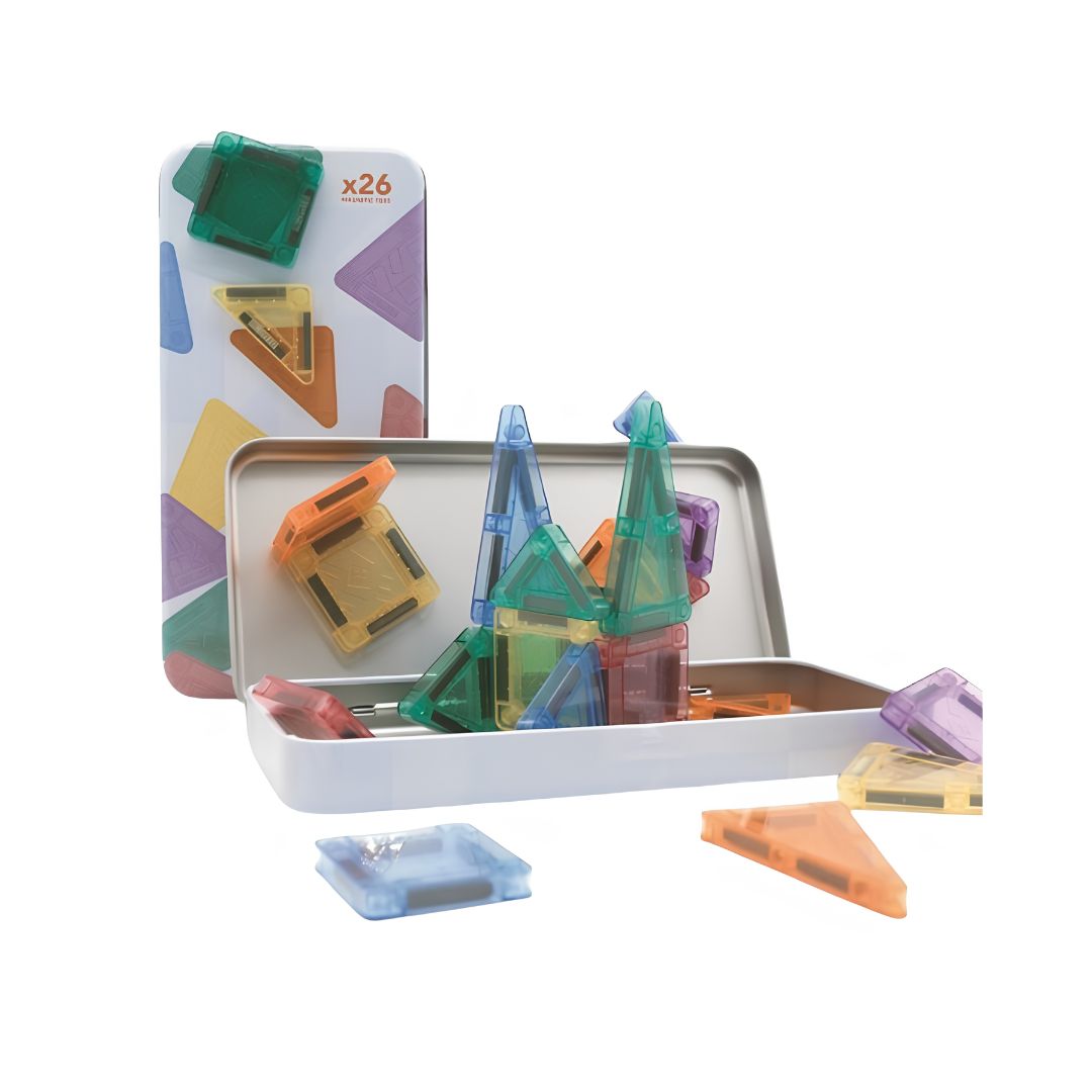 Braintoys nomic clacki mini - jogo magnético criativo 26 peças +3 anos