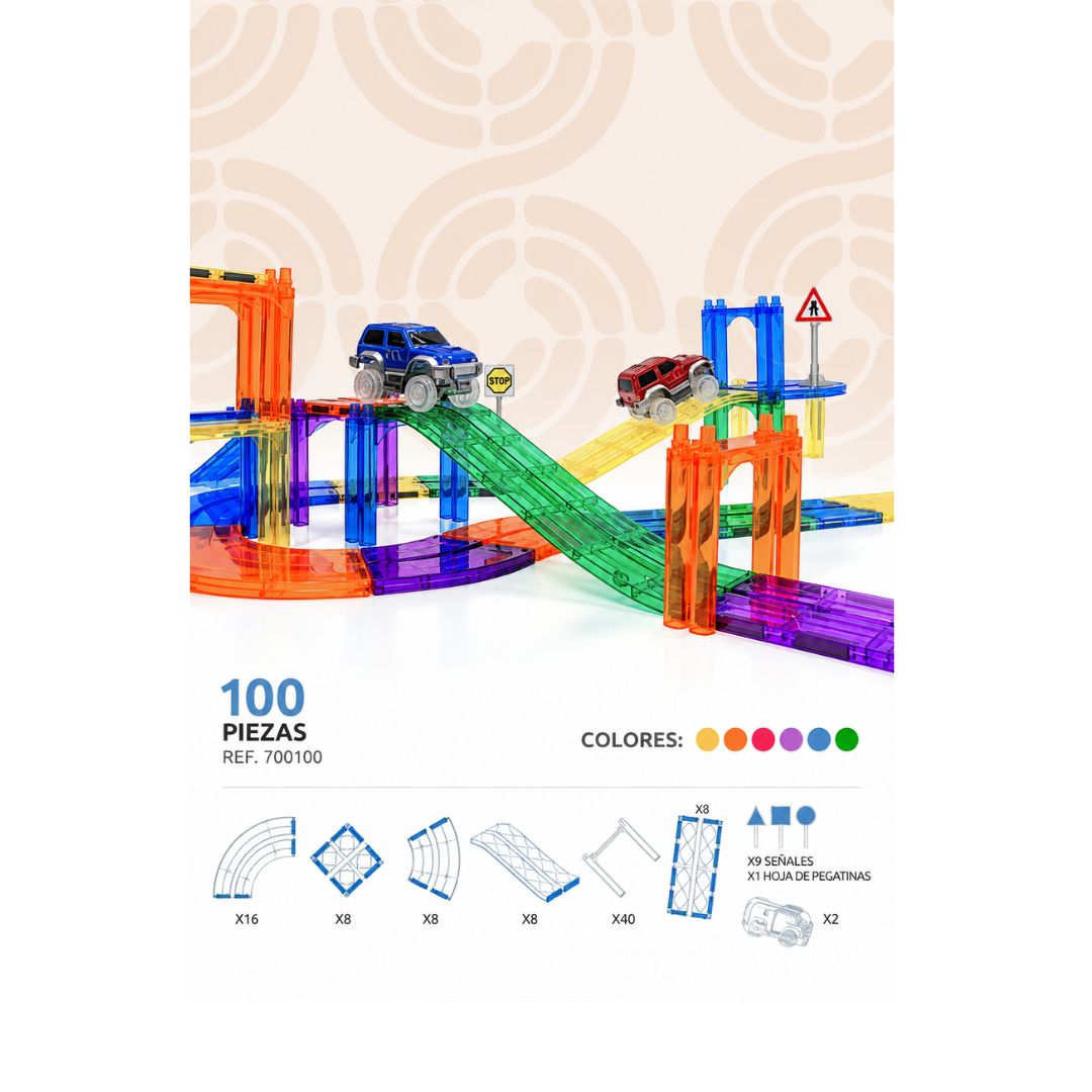 Braintoys nomic vroom 100 peças