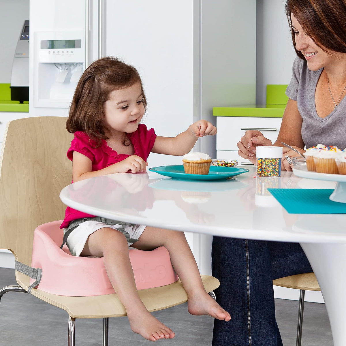 Bumbo booster seat rosa 18m+
