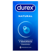 Durex preservativos natural 6 unidades