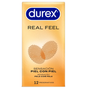 Durex preservativos real feel 12 unidades