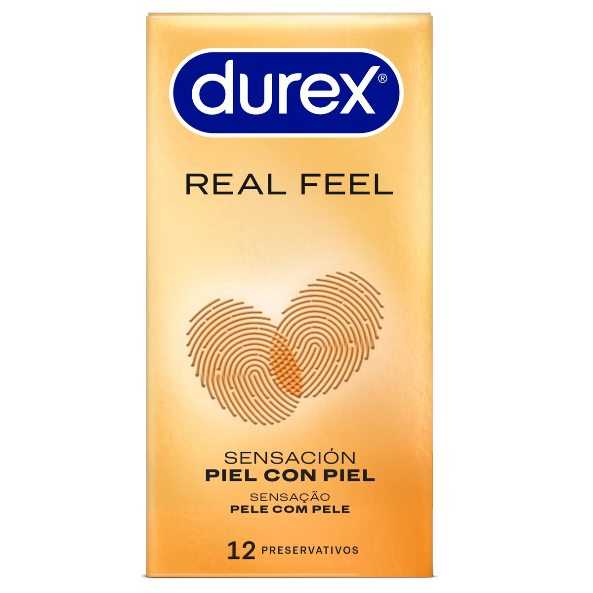Durex preservativos real feel 12 unidades