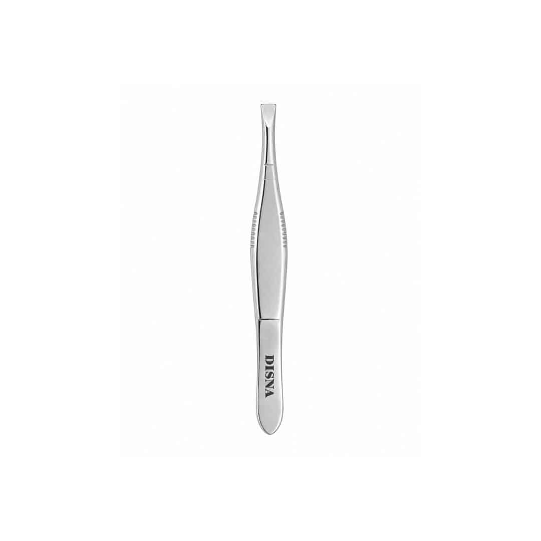 Disna pharma pinça para depilação em inox com ponta reta - 7.2 cm