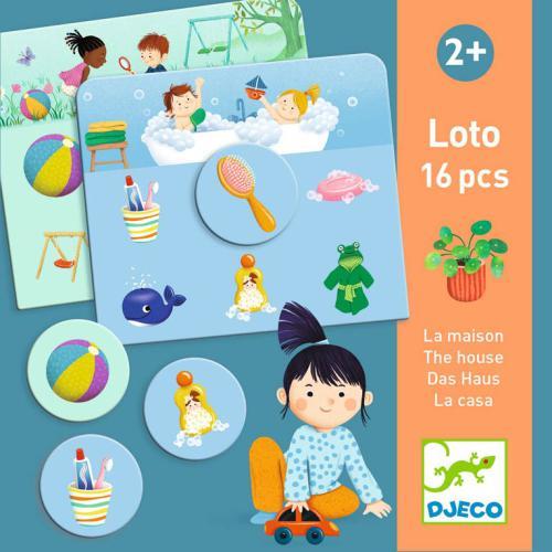 Djeco a casa jogo de loto e memória 30 peças + 24 meses