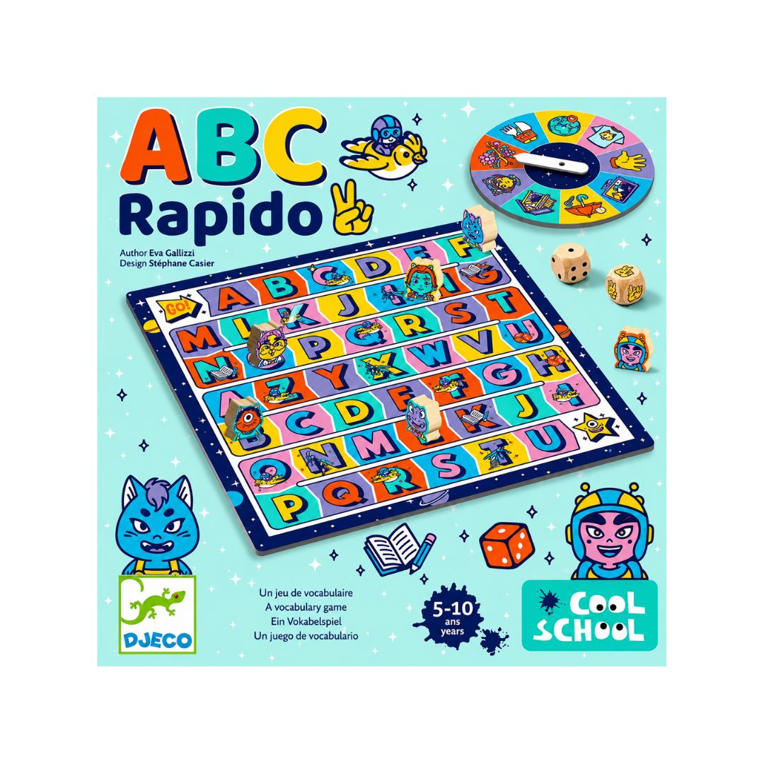 Djeco abc rápido jogo de vocabulário 5-10 anos