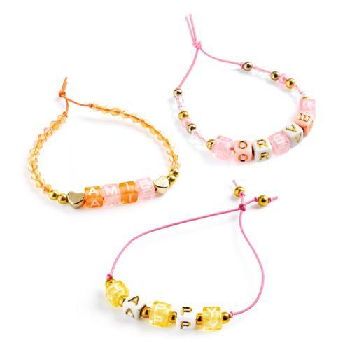 Djeco alphabet gold - contas de fantasia + 6 anos