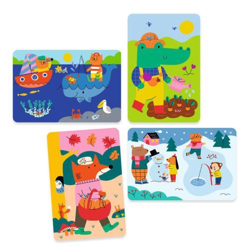 Djeco arts crafts 4 estações jogo de colorir com água + 18 meses