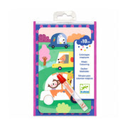 Djeco arts crafts na estrada jogo de colorir com água + 18 meses
