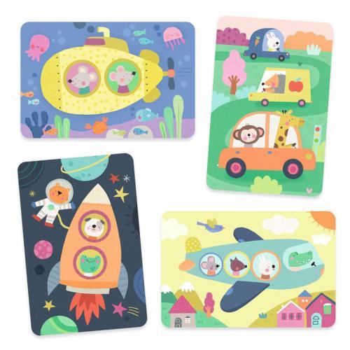 Djeco arts crafts na estrada jogo de colorir com água + 18 meses