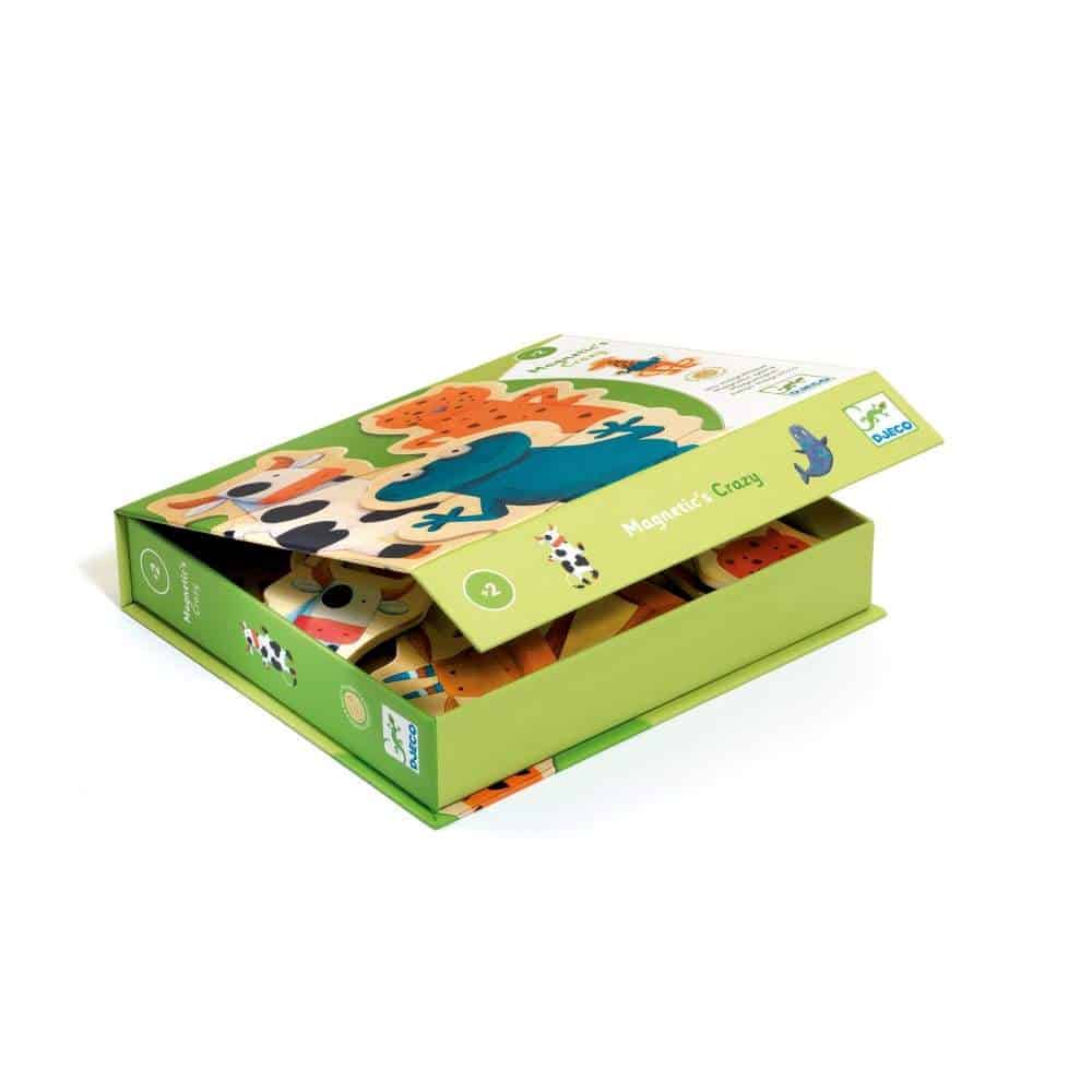 Djeco crazy constrói animais magnéticos + 24 meses