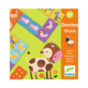 Djeco domino farm - jogo de dominó com animais da quinta +2 anos