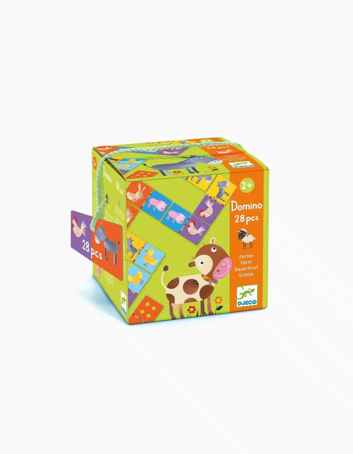 Djeco domino farm - jogo de dominó com animais da quinta +2 anos