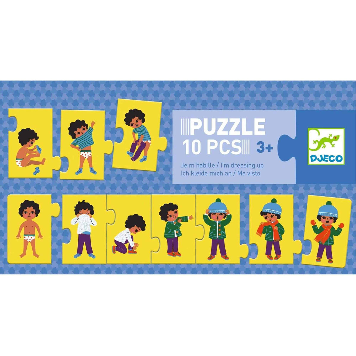 Djeco estou a vestir-me - puzzle educativo +3 anos