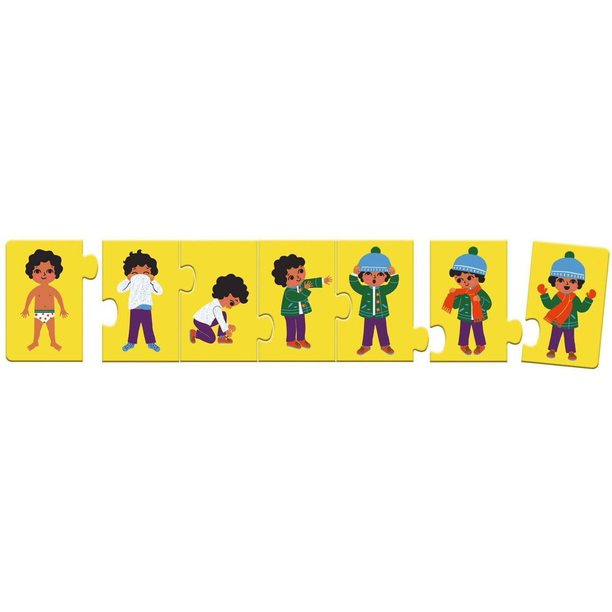 Djeco estou a vestir-me - puzzle educativo +3 anos