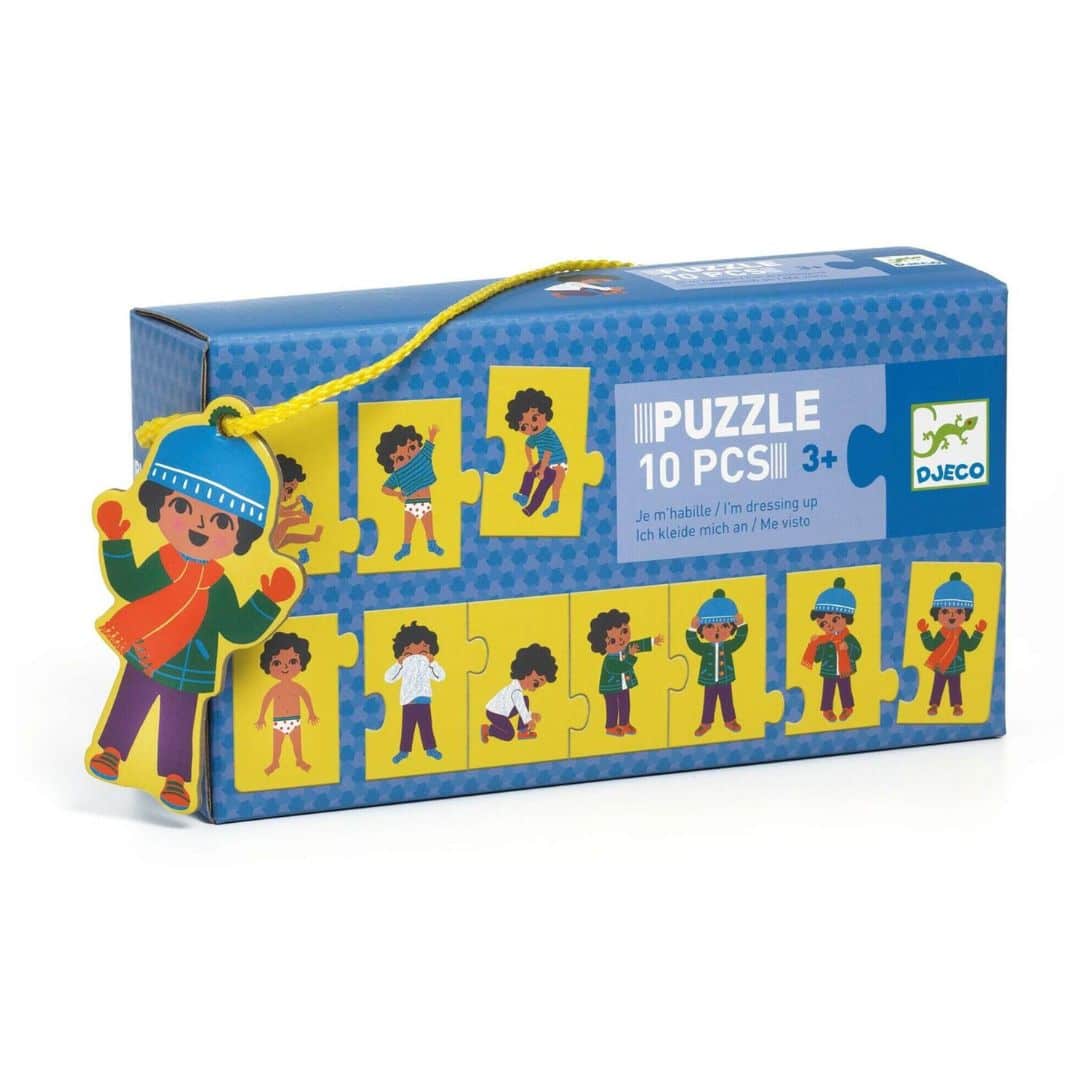 Djeco estou a vestir-me - puzzle educativo +3 anos