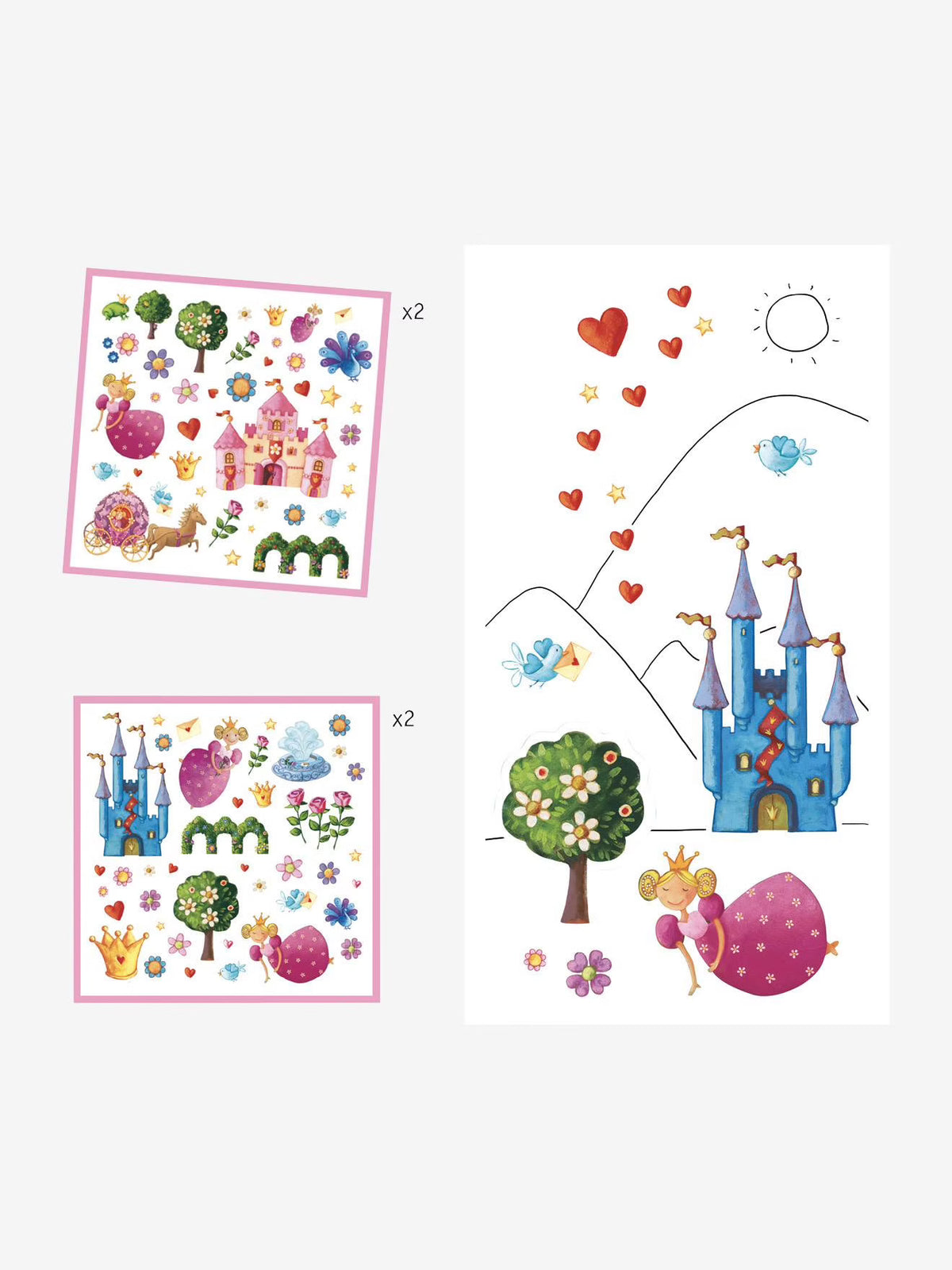 Djeco fadas cintilantes - 160 autocolantes glitter +4 anos